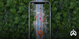 Real-time vehicle tracking using the Cartrack GPS tracker app on smartphones with advanced mapping visuals.