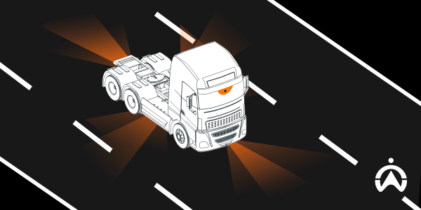 AI cameras and driver monitoring systems on fleet trucks to improve road safety.